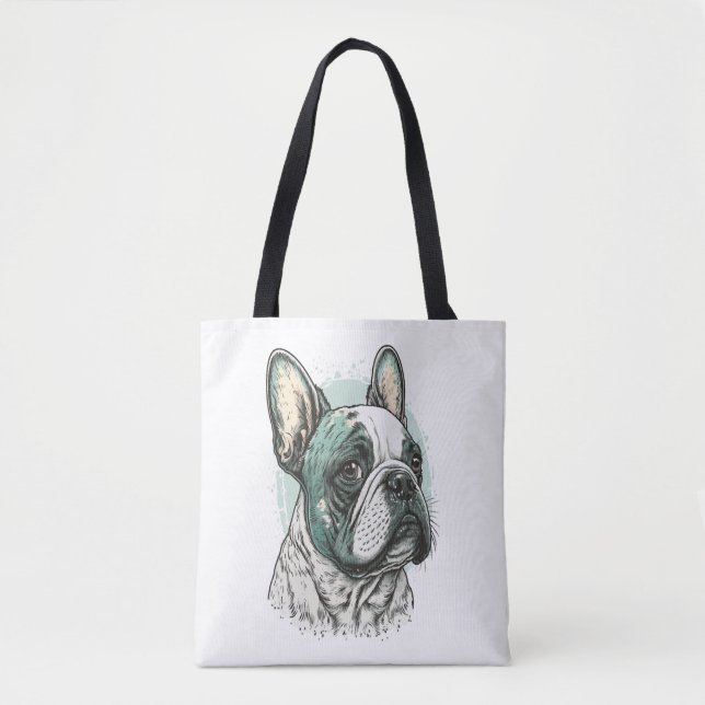 Tote Bag bulldog français (Devant)