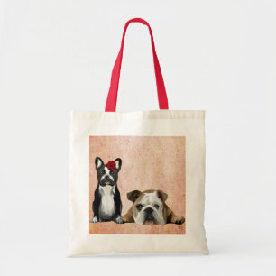 Tote Bag Bulldog français et Bulldog anglais
