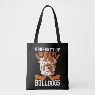 Tote Bag Bulldog Propriété des Bulldogs de Sudbury Animal d