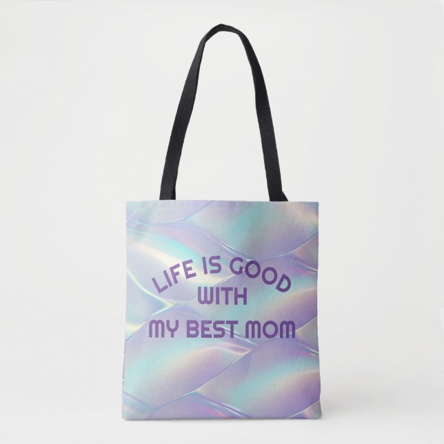 Tote Bag Bulle Hologramme personnalisée (Devant)