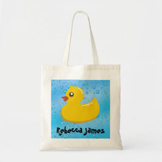 Tote Bag Bulles mignonnes/bleues en caoutchouc mignonnes