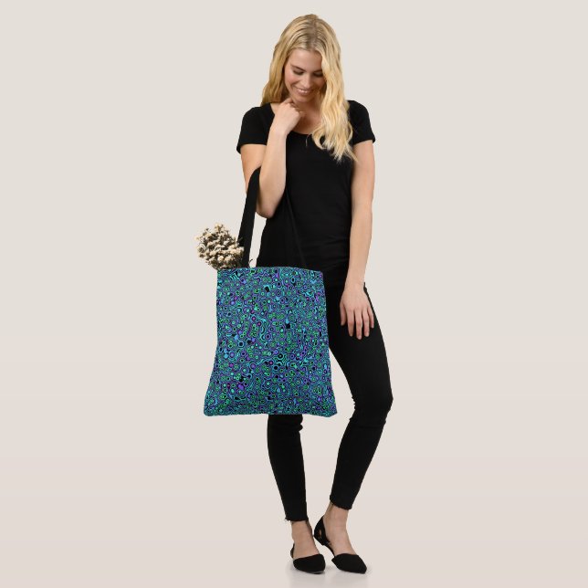 Tote Bag Bulles Psychedéliques (Sur le modèle)