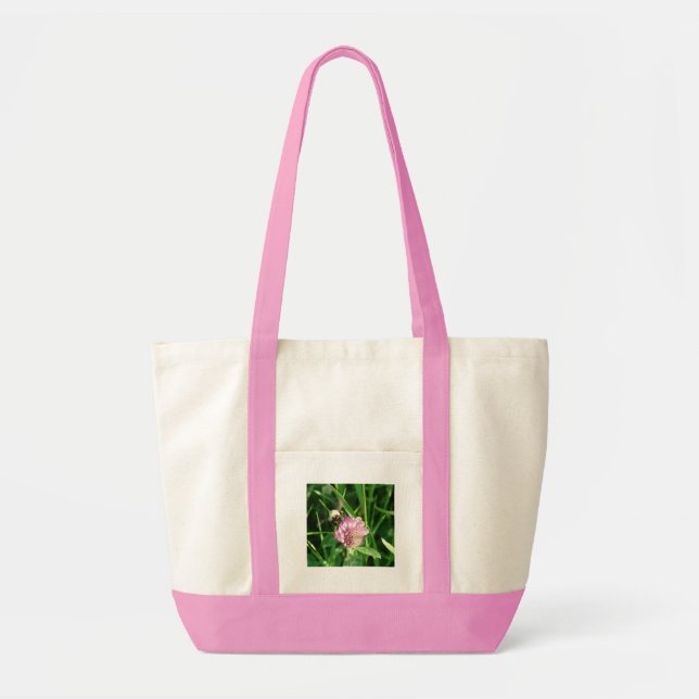Tote Bag Bumble Bee sur le trèfle rouge (Devant)
