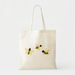 Tote Bag Bumble Bees<br><div class="desc">La vie est pleine de beauté avis le bourdon travail dur rester bumble</div>