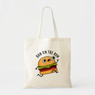 Tote Bag Bun Sur La Course Funny Burger Pun