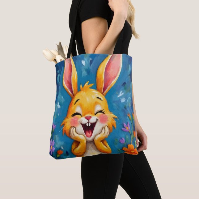 Tote Bag Bunny Bliss (De près)