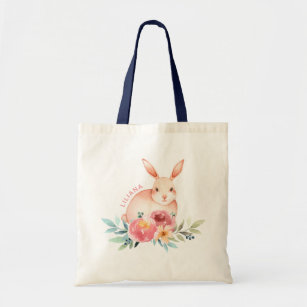 Tote Bag Bunny de Pâques   Personnalisé