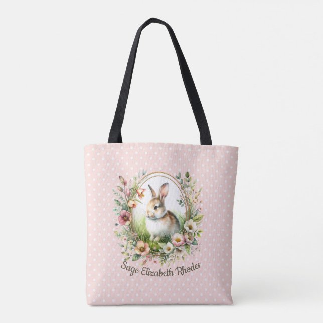 Tote Bag Bunny de printemps (Dos)