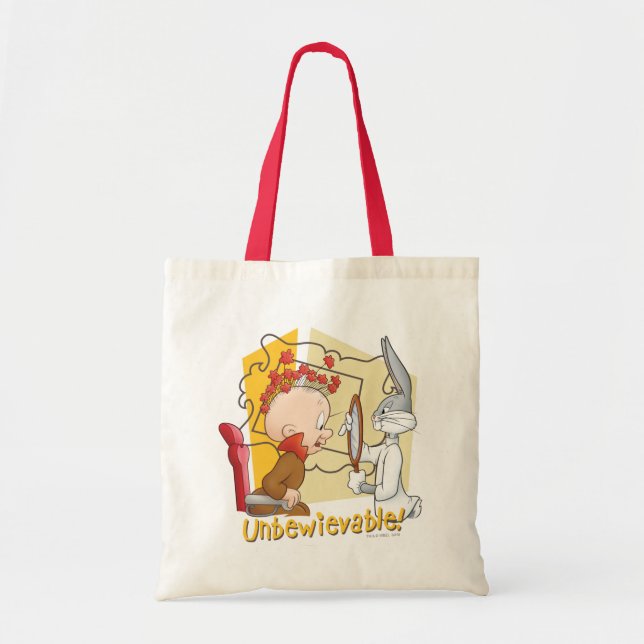 Tote Bag BUNNY™ et Elmer Fudd "Unbewievable" Barber BUGS (Devant)