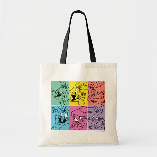 Tote Bag BUNNY™ - Expressions de blocs de couleur (Devant)