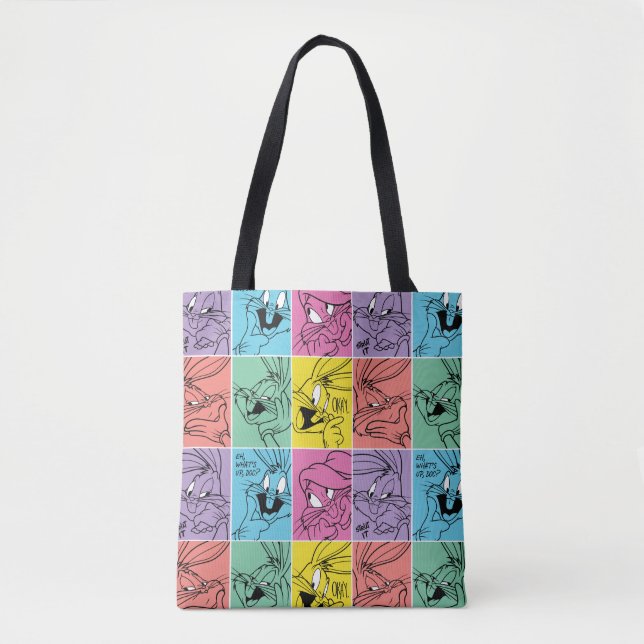 Tote Bag BUNNY™ - Expressions de blocs de couleur (Devant)