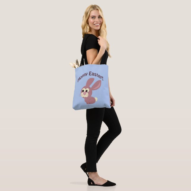 Tote Bag Bunny rose pâle (Sur le modèle)