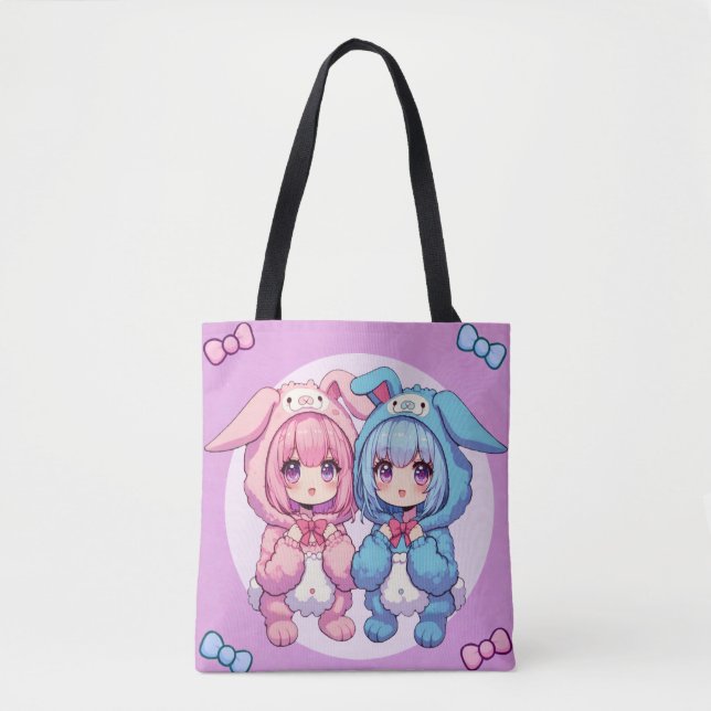 Tote Bag Bunny Twins (Devant)