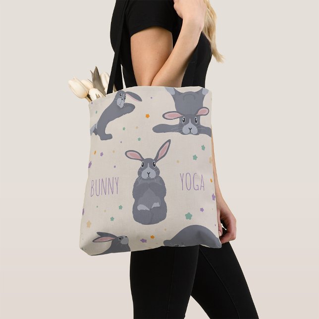 Tote Bag Bunny Yoga (Créateur téléchargé)