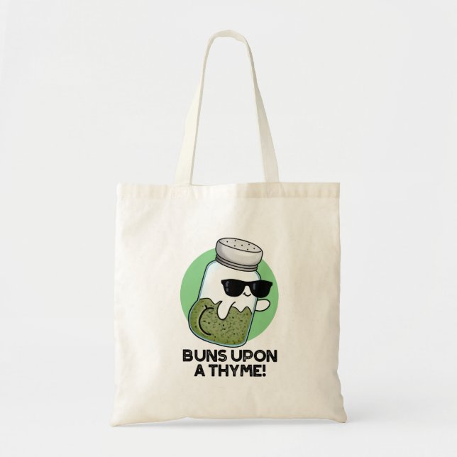 Tote Bag Buns Sur Un Pun D'Herbe Drôle De Thyme (Devant)