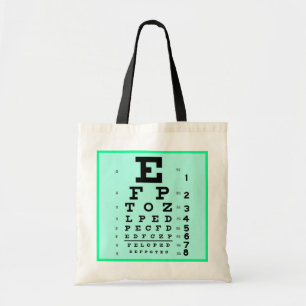 Tote Bag Bureau fait sur commande d'optométrie de diagramm