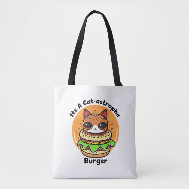 Tote Bag Burger de chat 1 (Devant)