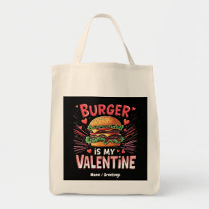 Tote Bag Burger est ma Saint Valentin un hommage hilarié