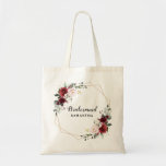 Tote Bag Burgundy Blush moderne Géométrique Bridesmaid cade<br><div class="desc">Elégant et moderne, romantique aquarelle géométrique floral Bridesmaid Sac fourre-tout dispose d'un bouquet de bordeaux / marsala, rose rousse, pourpre, roses d'aquarelle pêche avec feuillage assorti. Parfait pour un mariage d'automne/mi-été. S'il vous plaît trouver d'autres modèles et variantes de mon magasin "blissweddingpaperie". Et n'hésitez pas à me contacter pour plus...</div>