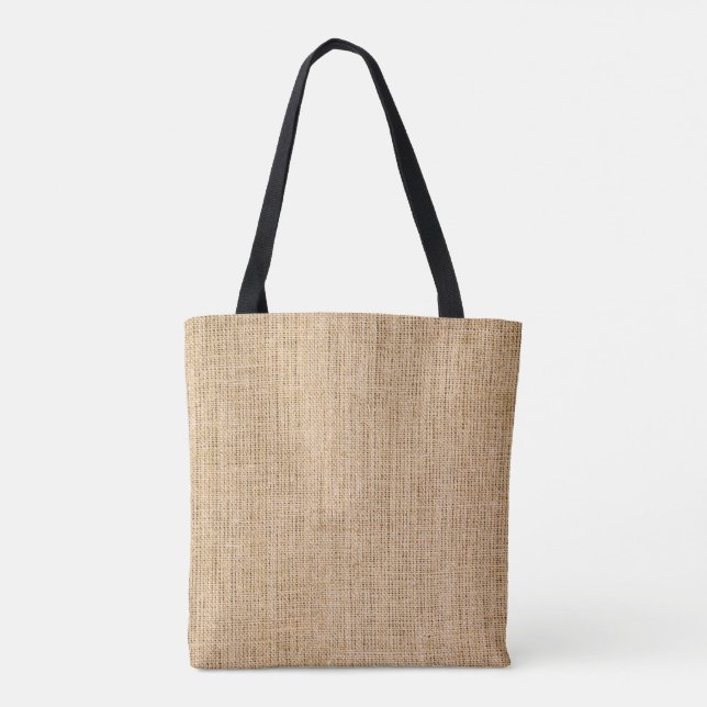Tote Bag Burlap naturel (Dos)