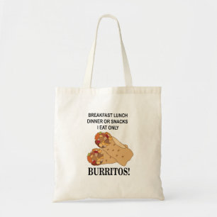 Tote Bag Burritos Je Ne Mange Que Burrito