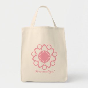 Tote Bag Bursting with Life Flower Bag, Pink