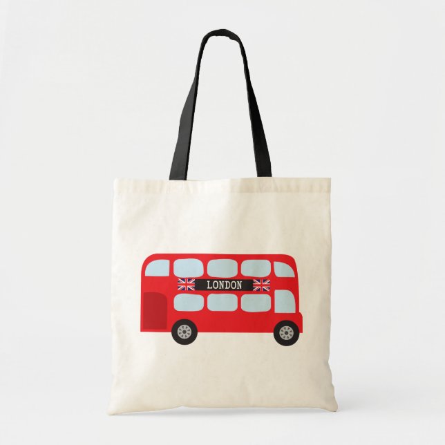 Tote Bag Bus à deux étages de Londres (Devant)