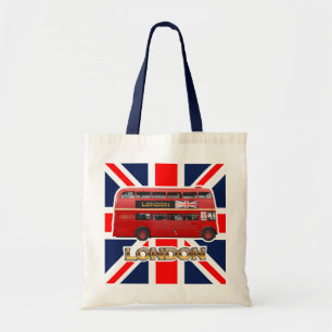 Tote Bag Bus Red London Double Decker