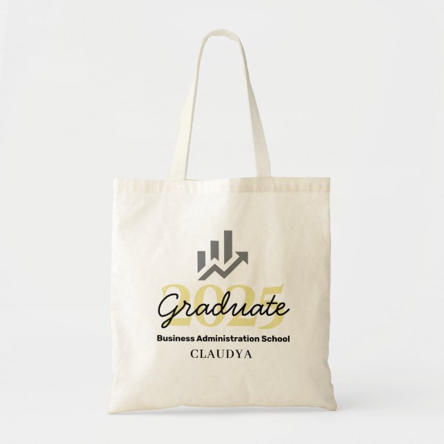 Tote Bag Business Administration Graduate Class of 2025 (Devant)