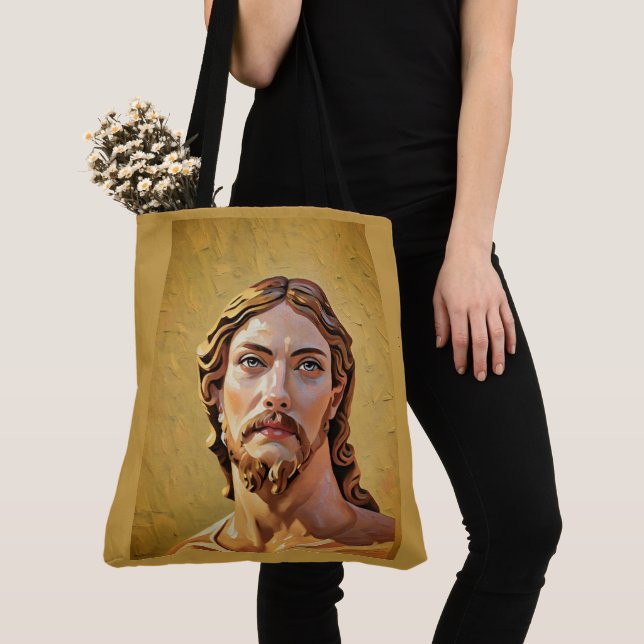 Tote Bag BUSTE DU CHRIST SAUVEUR par MICHELANGELO 2026 (De près)
