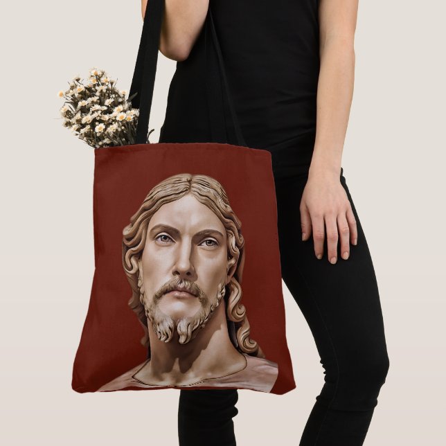 Tote Bag BUSTE DU CHRIST SAUVEUR par MICHELANGELO 2026  (De près)