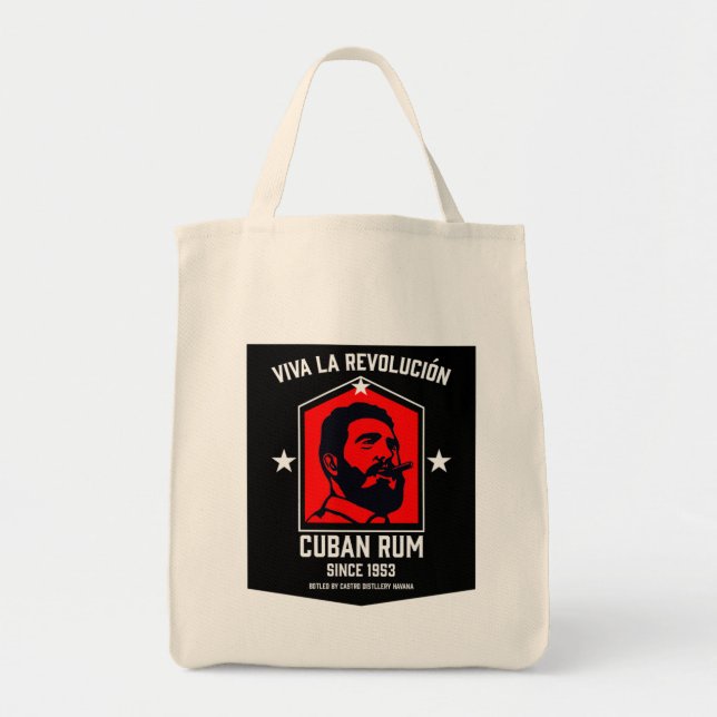 Tote Bag Buveurs de rhum cubain libre Révolution  (Devant)