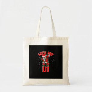 Tote Bag Buvons Lit Santa Hat Dabbing Noël