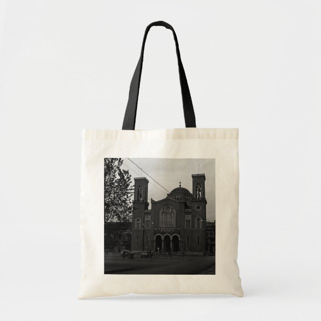 Tote Bag BW Grèce Athens Church 1970 (Devant)
