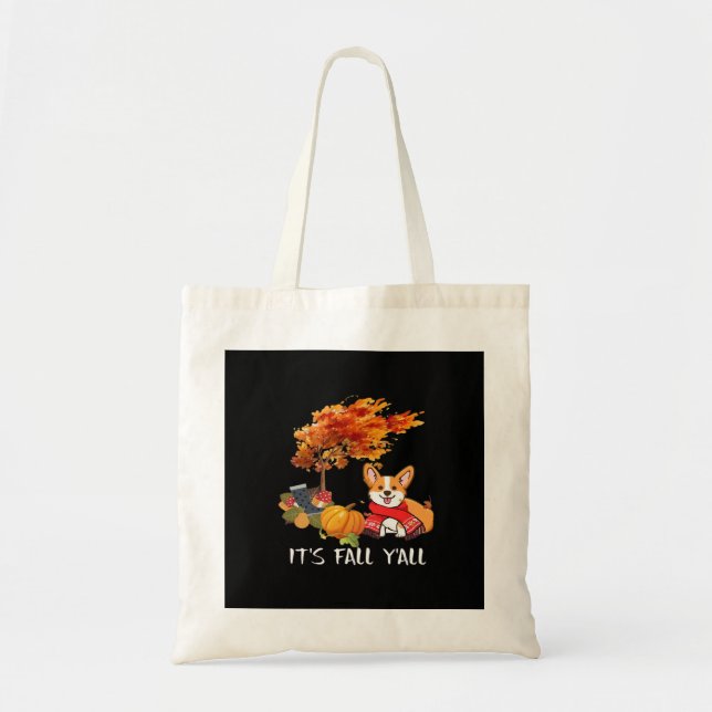 Tote Bag C’est automne Y’all Automne Cool Graphique (Devant)
