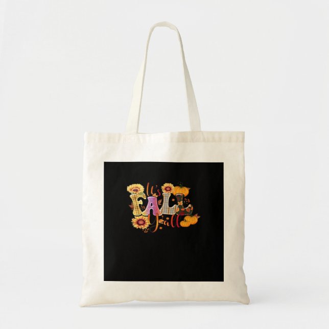 Tote Bag C’est automne Y’all Automne Design Minimal Propre (Devant)