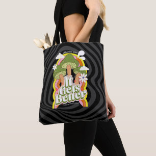 Tote Bag Ça devient mieux Personnalisation de Good Vibes