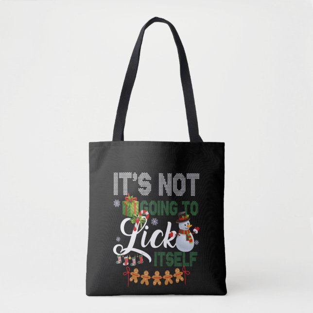 Tote Bag Ça ne va pas se lick Snowman (Devant)
