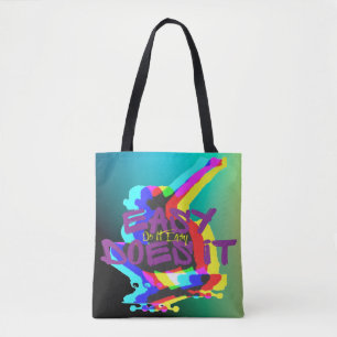 Tote Bag Ça se fait facilement Graphique de planche à roule