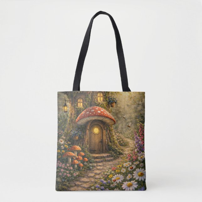 Tote Bag Cabane dans l'arbre fantaisiste (Devant)