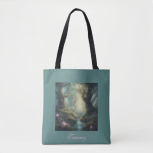 Tote Bag Cabane de la Forêt Enchantée Été Cottagecore