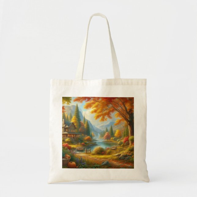 Tote Bag Cabine Confortable En Bois (Devant)