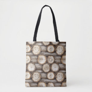 Tote Bag Cabine de bois Noël