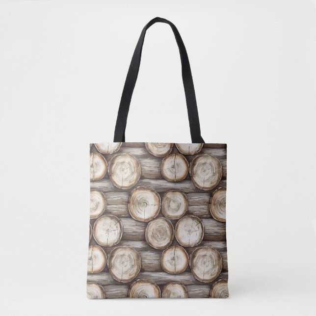 Tote Bag Cabine de bois Noël (Devant)