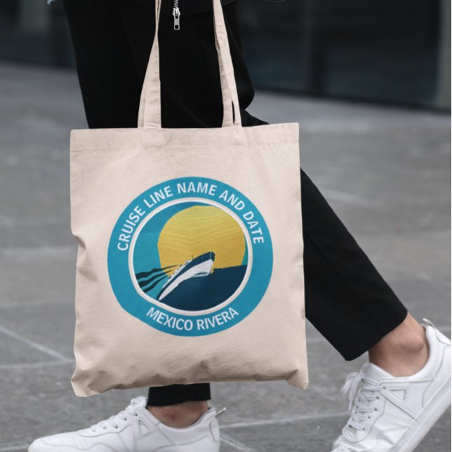 Tote Bag Cabine de croisière ronde personnalisée (Créateur téléchargé)