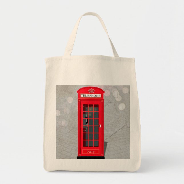 Tote Bag Cabine téléphonique rouge classique de Londres ave (Devant)