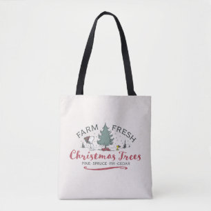 Tote Bag cacahuètes Arbres de Noël frais de ferme