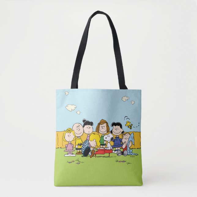 Tote Bag cacahuètes | Charlie Brown et Gang (Devant)