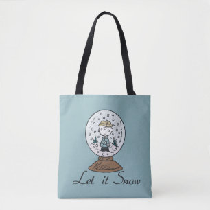 Tote Bag cacahuètes Charlie Brown Snow Globe