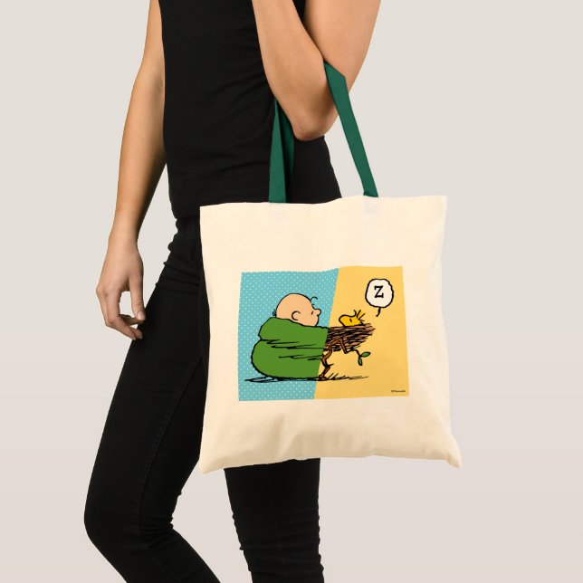 Tote Bag cacahuètes | Charlie Brown & Woodstock Half & Half (Devant (produit))